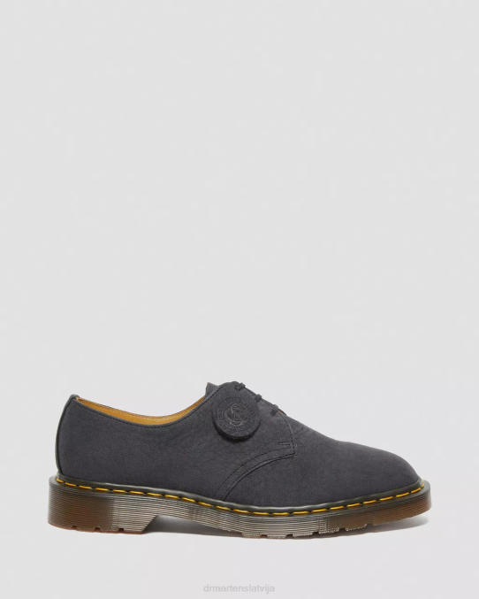 Dr. Martens apavi unisex melns 1461 ražots Anglijā nubuka ādas oksforda apavi LHJP331
