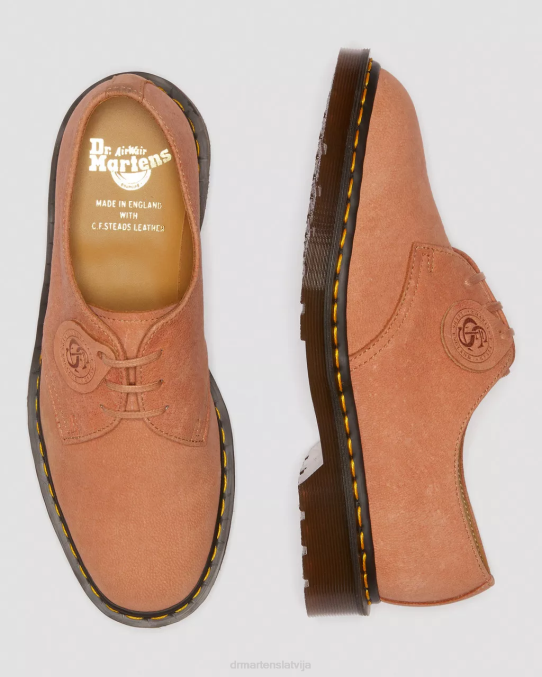 Dr. Martens apavi unisex rozā 1461 ražots Anglijā nubuka ādas oksforda apavi LHJP320