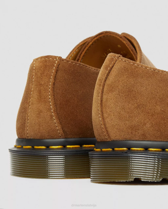 Dr. Martens apavi unisex tumšs iedegums repello calf zamšādas mb archie ii ražoti Anglijā zamšādas oksfordas apavi LHJP333