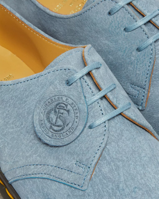 Dr. Martens apavi unisex zils 1461 ražots Anglijā nubuka ādas oksforda apavi LHJP325