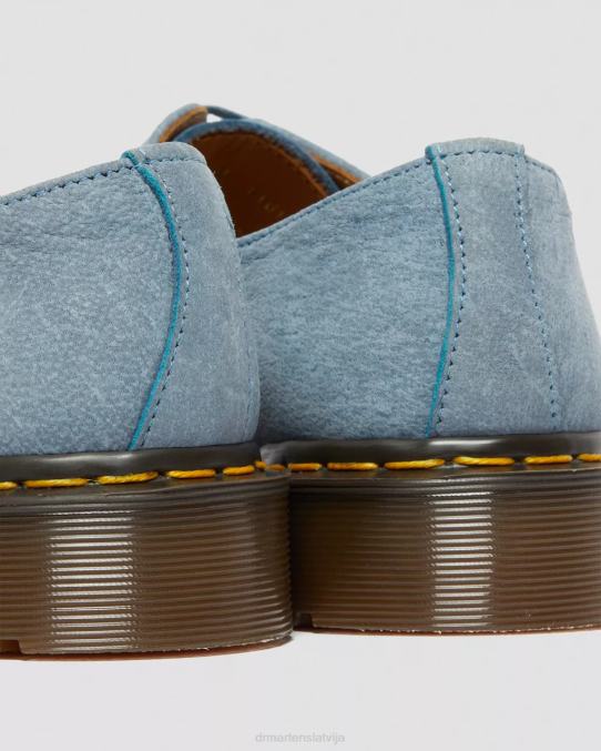 Dr. Martens apavi unisex zils 1461 ražots Anglijā nubuka ādas oksforda apavi LHJP325
