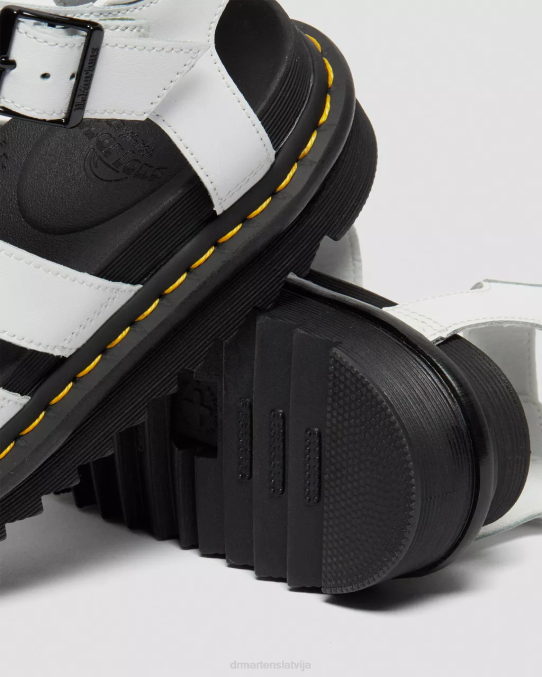 Dr. Martens apavi unisex balts hidro blaire hidro ādas siksnu sandales LHJP255