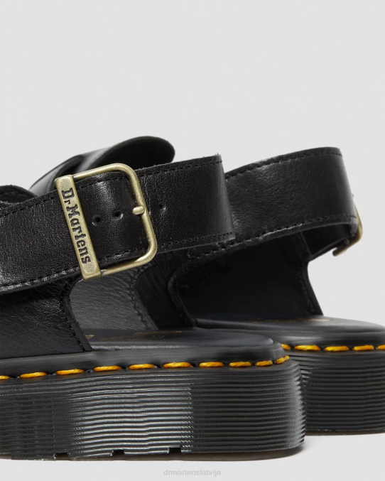Dr. Martens apavi unisex melns jorge ražots Anglijā ādas slingback mūļi LHJP347