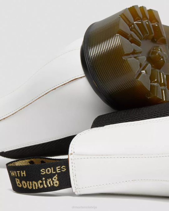 Dr. Martens apavi unisex balts quilons 2976 bex ražots Anglijā Chelsea zābaki ar purngalu LHJP144