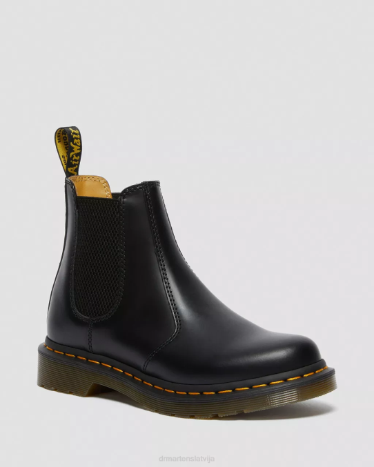 Dr. Martens apavi unisex melna gluda 2976 gludas ādas Chelsea zābaki LHJP34