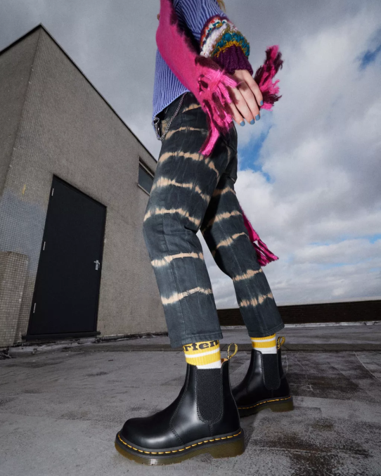 Dr. Martens apavi unisex melna gluda 2976 gludas ādas Chelsea zābaki LHJP34