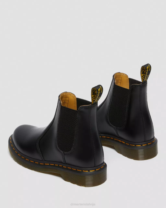 Dr. Martens apavi unisex melna gluda 2976 gludas ādas Chelsea zābaki LHJP34
