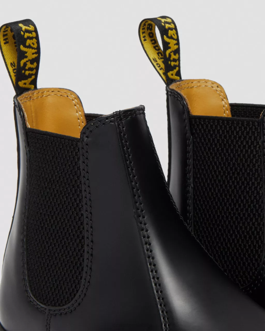 Dr. Martens apavi unisex melna gluda 2976 gludas ādas Chelsea zābaki LHJP34