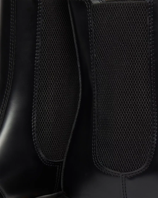 Dr. Martens apavi unisex melna gluda 2976 hi gludas ādas chelsea zābaki LHJP109