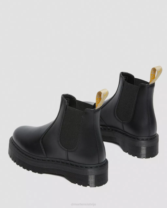 Dr. Martens apavi unisex melnais felikss noberzt vegāniski 2976. gada felix platformas chelsea zābaki LHJP9
