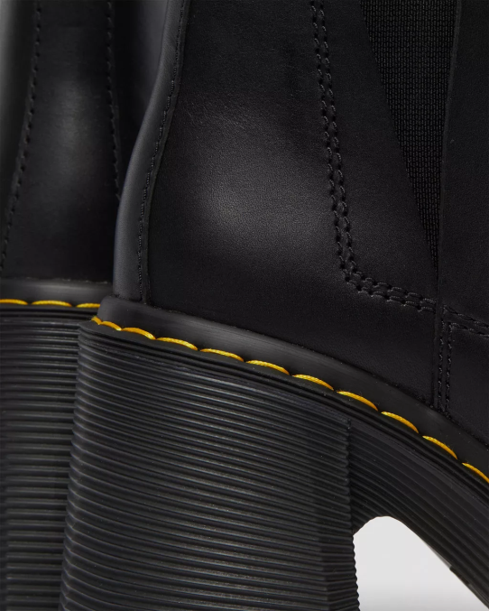 Dr. Martens apavi unisex melns sendals Spence ādas uzliesmojoši chelsea zābaki LHJP35