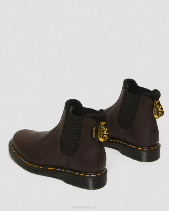 Dr. Martens apavi unisex tumši brūns valor wp 2976. gada warmwair ādas chelsea zābaki LHJP71