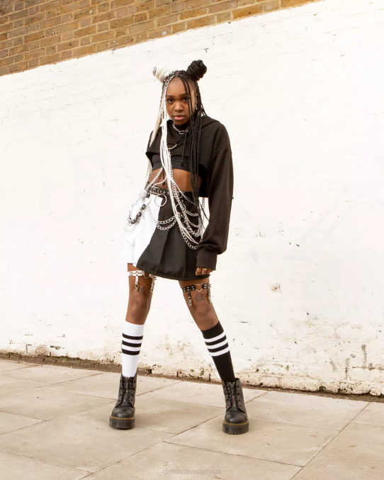 Dr. Martens apavi unisex melna slīpēta nappa sinclair milled nappa ādas platformas zābaki LHJP208