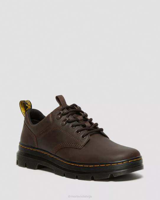 Dr. Martens apavi unisex tumši brūns trakais zirgs reeder crazy zirgu ādas apavi LHJP388