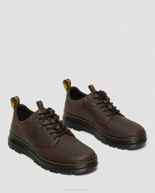 Dr. Martens apavi unisex tumši brūns trakais zirgs reeder crazy zirgu ādas apavi LHJP388