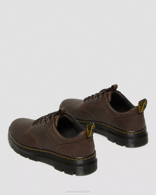Dr. Martens apavi unisex tumši brūns trakais zirgs reeder crazy zirgu ādas apavi LHJP388