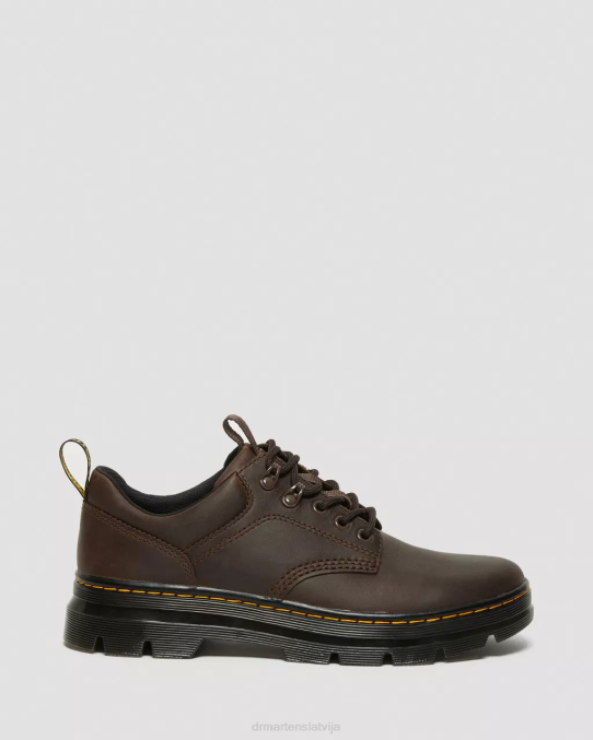 Dr. Martens apavi unisex tumši brūns trakais zirgs reeder crazy zirgu ādas apavi LHJP388