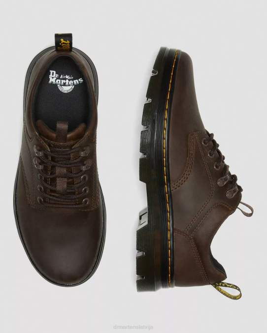 Dr. Martens apavi unisex tumši brūns trakais zirgs reeder crazy zirgu ādas apavi LHJP388