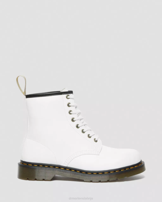 Dr. Martens apavi unisex balts kemble vegāniski 1460 kemble šņorzābaki LHJP115