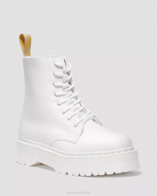 Dr. Martens apavi unisex balts kemble vegan jadon ii boot kemble mono platformas LHJP110