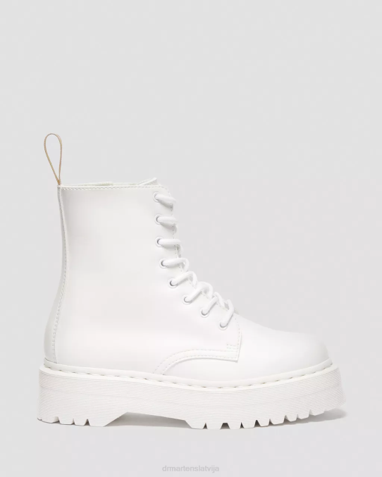 Dr. Martens apavi unisex balts kemble vegan jadon ii boot kemble mono platformas LHJP110