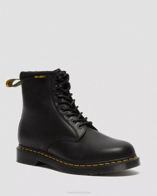 Dr. Martens apavi unisex black valor wp 1460 pascal warmwair ādas šņorzābaki LHJP67