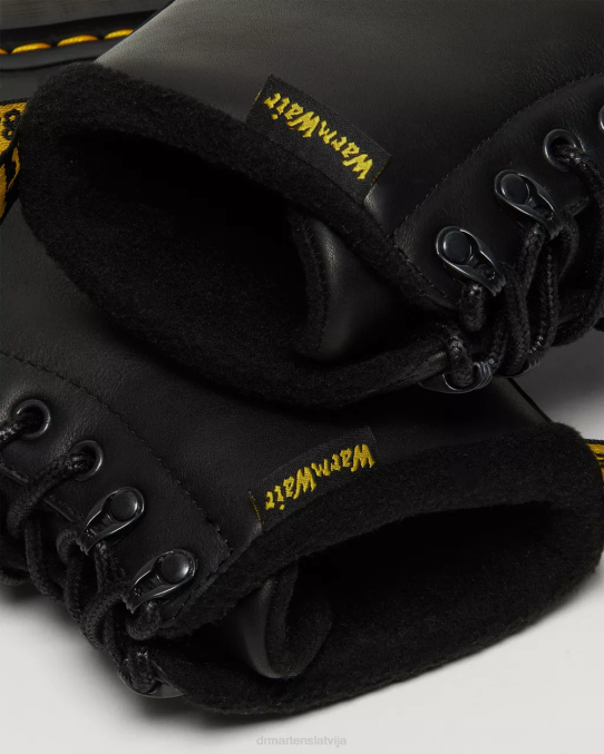 Dr. Martens apavi unisex black valor wp 1460 pascal warmwair ādas šņorzābaki LHJP67
