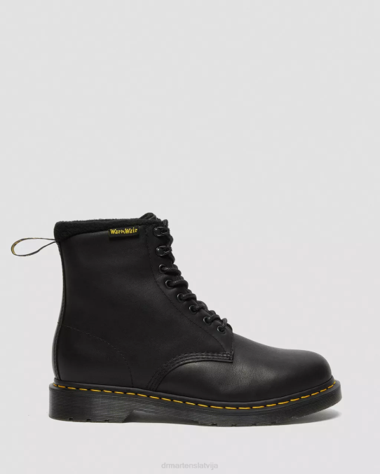 Dr. Martens apavi unisex black valor wp 1460 pascal warmwair ādas šņorzābaki LHJP67