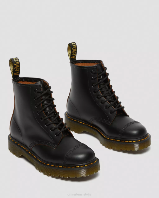 Dr. Martens apavi unisex melns quilons 1460 bex ražoti Anglijā šņorzābaki ar purngalu LHJP182