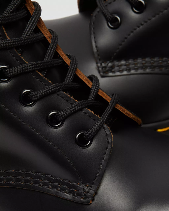 Dr. Martens apavi unisex melns quilons 1460. g. vintage Anglijā ražoti šņorzābaki LHJP29