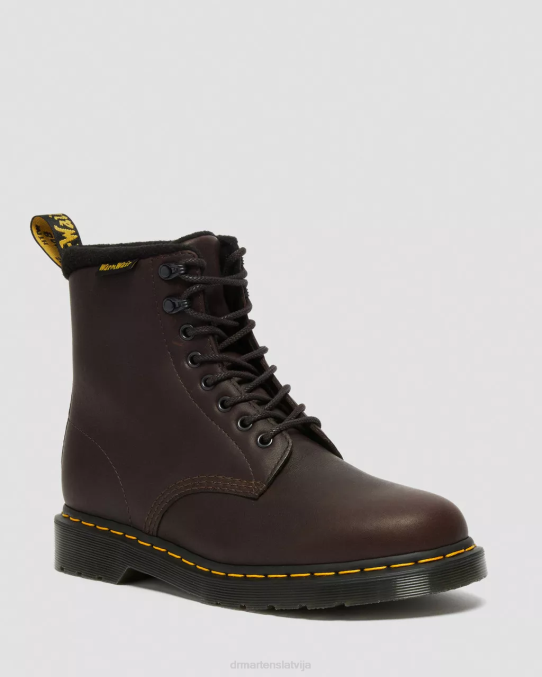 Dr. Martens apavi unisex tumši brūns valor wp 1460 pascal warmwair ādas šņorzābaki LHJP74