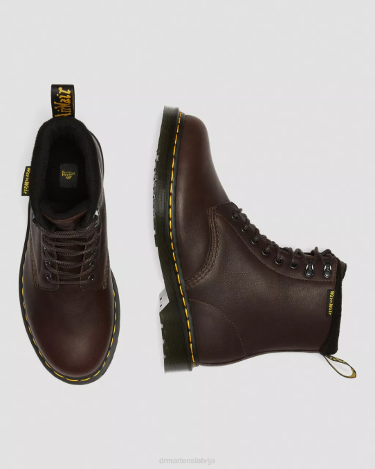 Dr. Martens apavi unisex tumši brūns valor wp 1460 pascal warmwair ādas šņorzābaki LHJP74