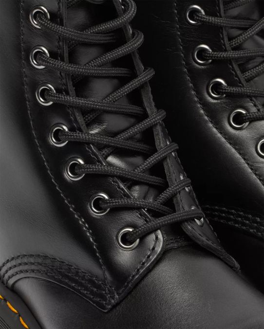 Dr. Martens apavi unisex tumši pelēks atlants 1460 serena mākslīgās kažokādas oderi šņorzābaki LHJP202