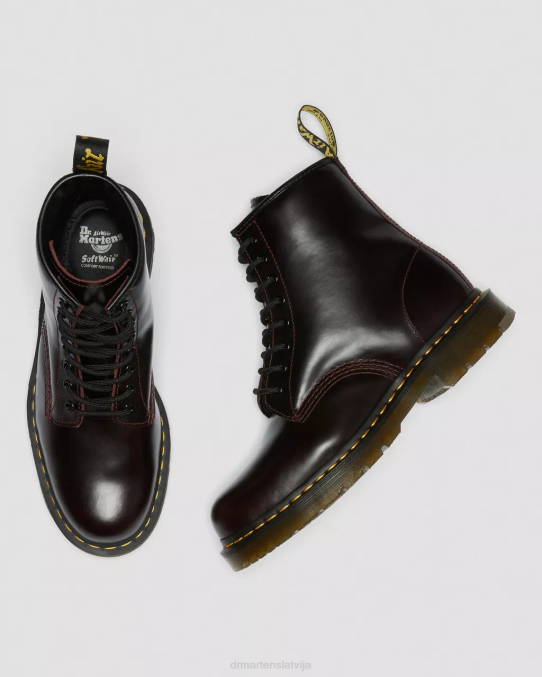 Dr. Martens apavi unisex vērša asiņu atlants 1460 neslīdoši atlanta ādas šņorzābaki LHJP95