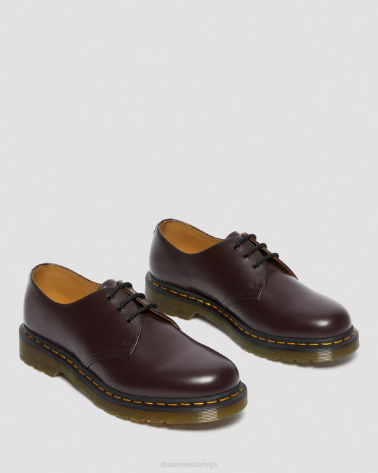 Dr. Martens apavi vīriešiem bordo gluda 1461 gludas ādas oksfordas kurpes LHJP300