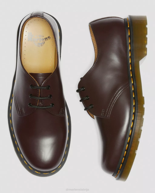 Dr. Martens apavi vīriešiem bordo gluda 1461 gludas ādas oksfordas kurpes LHJP300