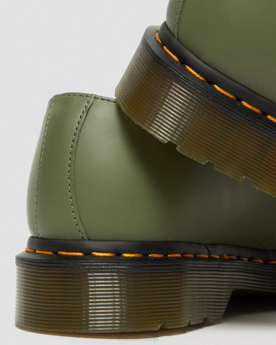 Dr. Martens apavi vīriešiem haki zaļa gluda 1461 gludas ādas oksfordas kurpes LHJP324