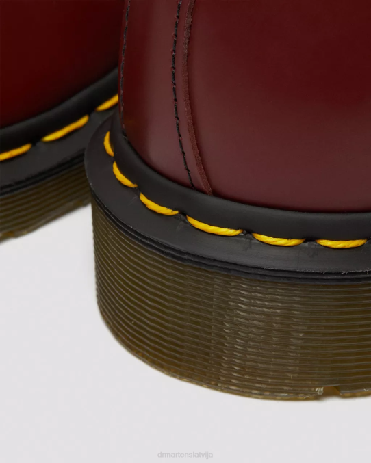 Dr. Martens apavi vīriešiem ķiršu sarkans gluds 1461 gludas ādas oksfordas kurpes LHJP285