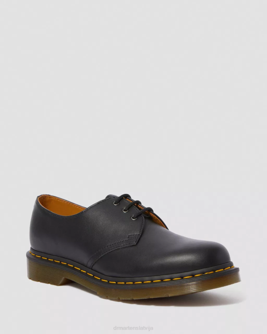 Dr. Martens apavi vīriešiem melna nappa 1461 nappa ādas oksfordas kurpes LHJP288
