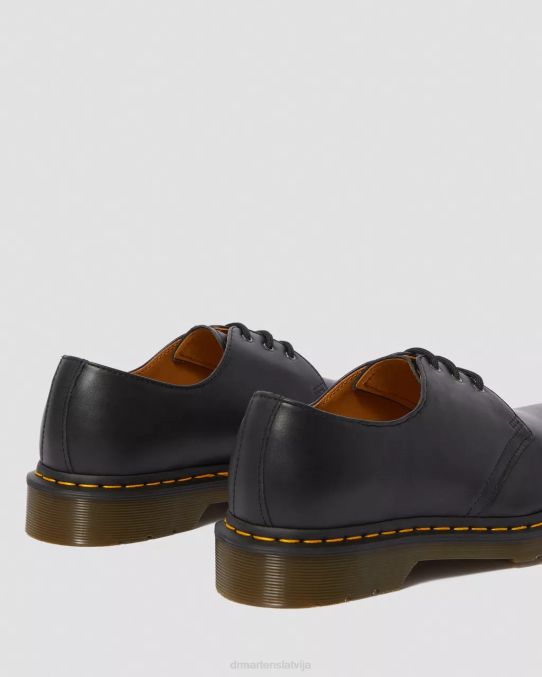Dr. Martens apavi vīriešiem melna nappa 1461 nappa ādas oksfordas kurpes LHJP288