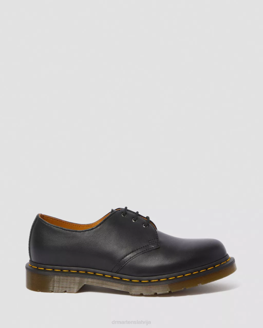 Dr. Martens apavi vīriešiem melna nappa 1461 nappa ādas oksfordas kurpes LHJP288