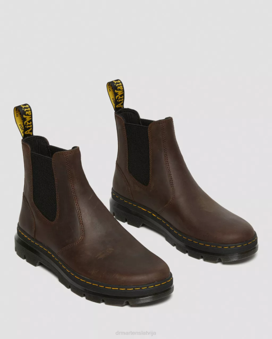 Dr. Martens apavi vīriešiem brūns trakais zirgs embury crazy zirga ādas ikdienas zābaki LHJP46
