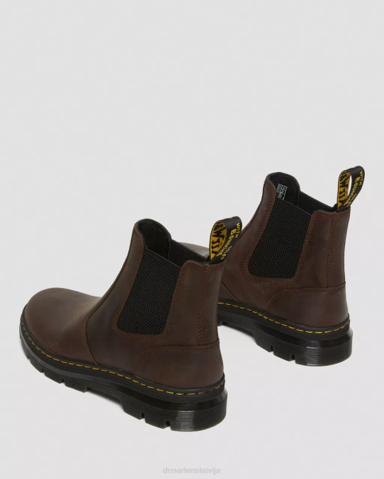 Dr. Martens apavi vīriešiem brūns trakais zirgs embury crazy zirga ādas ikdienas zābaki LHJP46