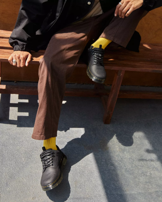 Dr. Martens apavi vīriešiem melnā Vaiominga reeder Wyoming ādas sadzīves apavi LHJP390