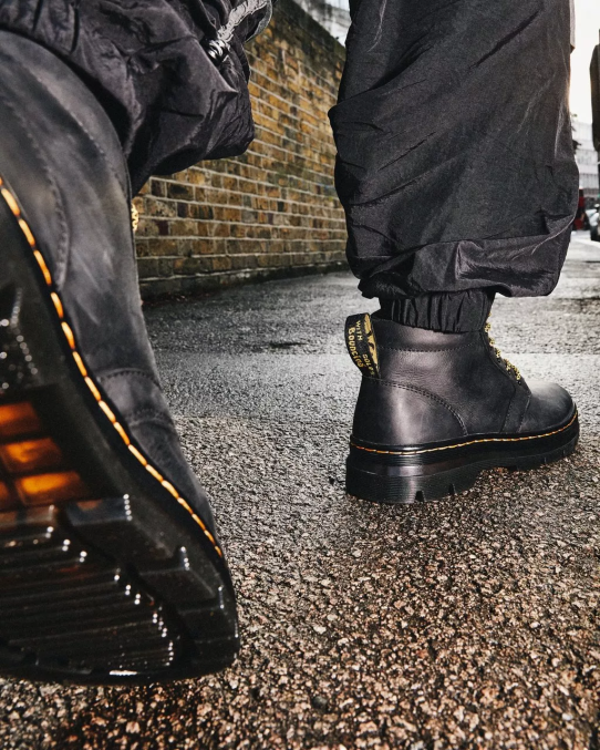 Dr. Martens apavi vīriešiem melnā Vaiominga maigi ādas ikdienas zābaki LHJP78