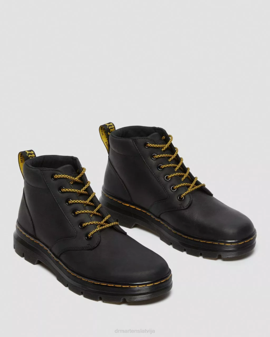 Dr. Martens apavi vīriešiem melnā Vaiominga maigi ādas ikdienas zābaki LHJP78