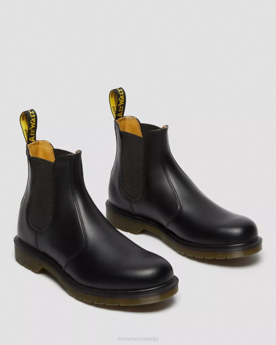 Dr. Martens apavi vīriešiem melna gluda 2976 gludas ādas Chelsea zābaki LHJP3