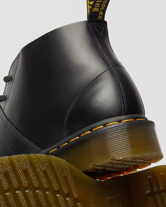 Dr. Martens apavi vīriešiem melna gluda baznīcas gludas ādas pērtiķu zābaki LHJP177