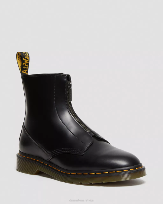 Dr. Martens apavi vīriešiem melni pulēti gludi cabbott gludie zābaki LHJP387