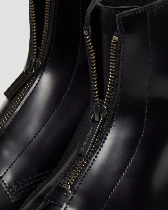 Dr. Martens apavi vīriešiem melni pulēti gludi cabbott gludie zābaki LHJP387